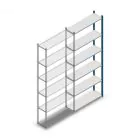 Fachbodenregal Medium Duty 2500x1000x300 mm (hxbxt) 6 Ebenen blau Anbauregal