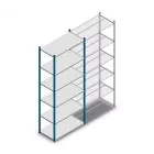 Fachbodenregal Medium Duty 2500x1000x500 mm (hxbxt) 6 Ebenen blau Anfangsregal