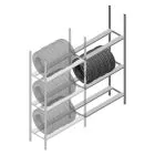 Reifenregal Medium Duty 2000x1000x600 mm (hxbxt) 3 Ebenen Anbauregal