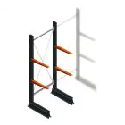 Leichtes Kragarmregal einseitig 2000x750x500 mm (hxbxt) 2 Ebenen Anfangsregal