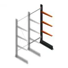 Leichtes Kragarmregal einseitig 2000x750x600 mm (hxbxt) 3 Ebenen Anbauregal