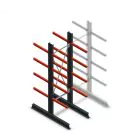 Mittleres Kragarmregal beidseitig 2500x750x600 mm (hxbxt) 4 Ebenen Anfangsregal