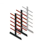 Medium Kragarmregal beidseitig 2500x750x600 mm (hxbxt) 5 Ebenen Anfangsregal