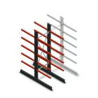 Mittel Kragarmregal zweiseitig 2500x750x800 mm (hxbxt) 5 Ebenen Anfangsregal
