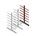 Mittlere Kragarmregal doppelseitig 3000x1250x800 mm (hxbxt) 6 Ebenen Anbauregal