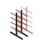 Medium Kragarmregal doppelseitig 3000x750x800 mm (hxbxt) 4 Ebenen Anfangsregal