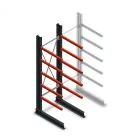 Mittlere Kragarmregal einseitig 2500x750x800 mm (hxbxt) 5 Ebenen Anfangsregal