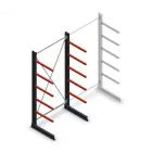 Mittleres Kragarmregal einseitig 3000x1500x800 mm (hxbxt) 5 Ebenen Anfangsregal
