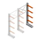 Mittel Kragarmregal IT einseitig 2455x1200x600 mm (hxbxt) 4 Ebenen Anbauregal