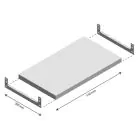 Ebene Fachboden Light Duty 550x300mm (bxt)