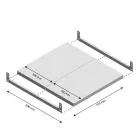 Ebene Fachboden Light Duty 550x600mm (bxt)