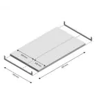 Ebene Fachboden Light Duty 850x500mm (bxt)