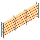 Vorteilsreihe Weitspannregal AR 2500x5758x400 mm (hxbxt) 5 Ebenen blau