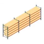 Vorteilsreihe Weitspannregal AR 2500x8308x1000 mm (hxbxt) 5 Ebenen blau