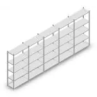 Vorteilsreihe Fachbodenregal Light Duty 2000x5000x400 mm (hxbxt) 5 Ebenen