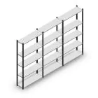 Vorteilsreihe Fachbodenregal Medium Duty 2000x3000x300 mm (hxbxt) 5 Ebenen Antrazit