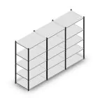 Vorteilsreihe Fachbodenregal Mittelstark 2000x3000x700 mm (hxbxt) 5 Ebenen anthrazit