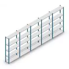 Vorteilsreihe Fachbodenregal Medium Duty 2200x5000x300 mm (hxbxt) 5 Ebenen blau