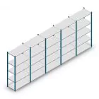 Vorteilsreihe Fachbodenregal Medium Duty 2000x5000x500 mm (hxbxt) 5 Ebenen blau