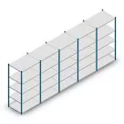 Vorteilsreihe Fachbodenregal Medium Duty 2000x5000x700 mm (hxbxt) 5 Ebenen blau