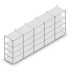 Vorteilsreihe Fachbodenregal Medium Duty 2200x5000x800 mm (hxbxt) 5 Ebenen verzinkt