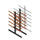 Schweres Kragarmregal beidseitig 4000x1000x1200mm (hxbxt) 5 Ebenen Anfangsregal