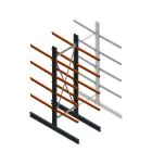 Schweres Kragarmregal doppelseitig 4000x1200x1200mm (hxbxt) 4 Ebenen Anfangsregal