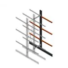 Schweres Kragarmregal beidseitig 4000x800x1200mm (hxbxt) 3 Ebenen Anbauregal