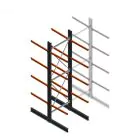 Schweres Kragarmregal doppelseitig 5000x1500x1200mm (hxbxt) 4 Ebenen Anfangsregal