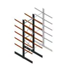 Schweres Kragarmregal doppelseitig 5000x1500x1200mm (hxbxt) 5 Ebenen Anfangsregal