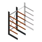 Schweres Kragarmregal einseitig 3000x1200x1200mm (hxbxt) 4 Ebenen Anfangsregal