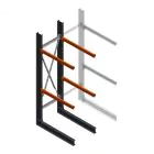Schweres Kragarmregal einseitig 3000x800x1200mm (hxbxt) 2 Ebenen Anfangsregal