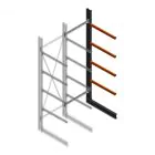 Schweres Kragarmregal einseitig 4000x1200x1200mm (hxbxt) 4 Ebenen Anbauregal