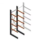 Schweres Kragarmregal einseitig 4000x1200x1200mm (hxbxt) 4 Ebenen Anfangsregal