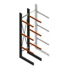 Schweres Kragarmregal einseitig 4000x800x1200mm (hxbxt) 3 Ebenen Anfangsregal