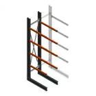Schweres Kragarmregal einseitig 4000x800x1200mm (hxbxt) 4 Ebenen Anfangsregal