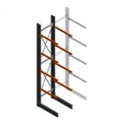 Schweres Kragarmregal einseitig 5000x1000x1200mm (hxbxt) 4 Ebenen Anfangsregal