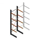 Schweres Kragarmregal einseitig 5000x1500x1200mm (hxbxt) 4 Ebenen Anfangsregal