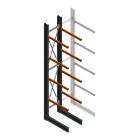 Schweres Kragarmregal einseitig 5000x800x1000mm (hxbxt) 4 Ebenen Anfangsregal