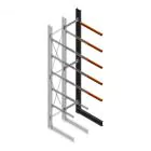 Schweres Kragarmregal einseitig 5000x800x1200mm (hxbxt) 5 Ebenen Anbauregal