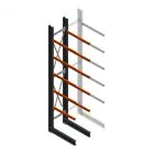 Schweres Kragarmregal einseitig 5000x800x1200mm (hxbxt) 5 Ebenen Anfangsregal
