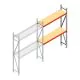 Weitspannregal AR 2000x1610x400 mm (hxbxt) 2 Ebenen verzinkt Anbauregal