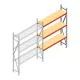 Weitspannregal AR 2000x1610x400 mm (hxbxt) 3 Ebenen verzinkt Anbauregal