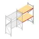 Weitspannregal AR 2000x1850x800 mm (hxbxt) 2 Ebenen verzinkt Anbauregal