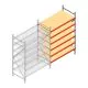 Weitspannregal AR 2000x1850x800 mm (hxbxt) 6 Ebenen verzinkt Anbauregal