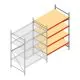 Weitspannregal AR 2000x1610x1000 mm (hxbxt) 4 Ebenen verzinkt Anbauregal