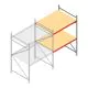 Weitspannregal AR 2000x1610x1200 mm (hxbxt) 2 Ebenen verzinkt Anbauregal