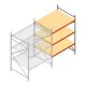Weitspannregal AR 2000x1610x1200 mm (hxbxt) 3 Ebenen verzinkt Anbauregal
