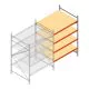 Weitspannregal AR 2000x1610x1200 mm (hxbxt) 4 Ebenen verzinkt Anbauregal mit vormontierten Rahmen