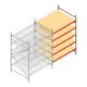Weitspannregal AR 2000x1610x1200 mm (hxbxt) 5 Ebenen verzinkt Anbauregal